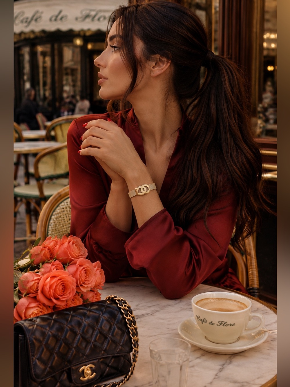 Rose Gold-Tone CC Mesh Bracelet only one for sale only one created